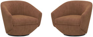 Parker Living The Twist - Elise Rust Swivel Chair Two Pack