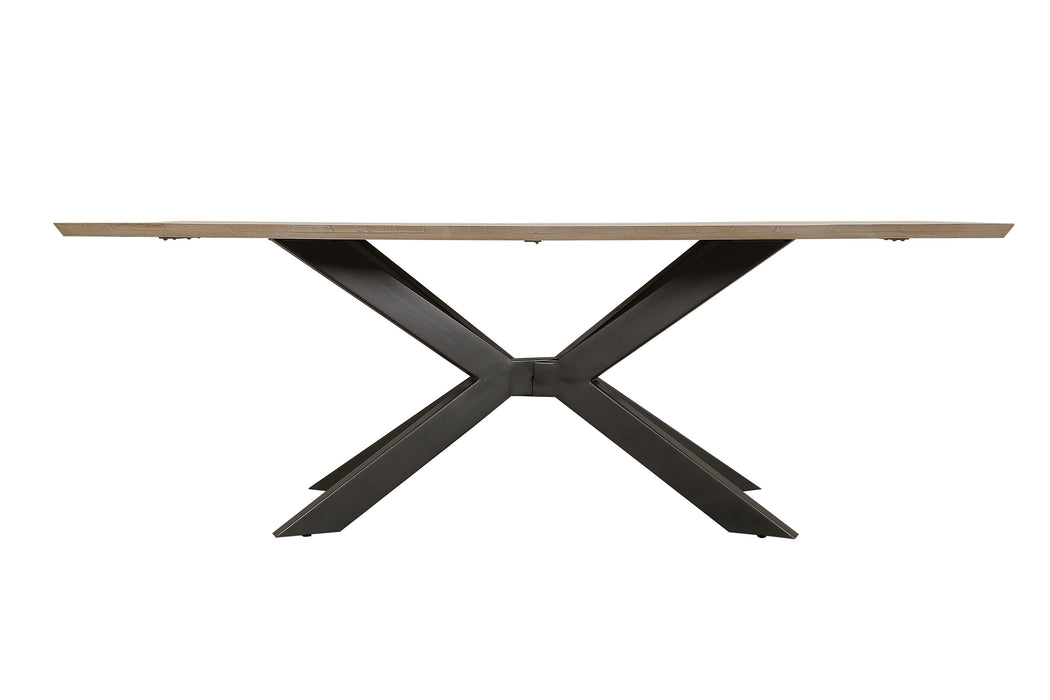 Parker House Crossings - Monaco Dining 84 Inch Rectangular Dining Table with 4 Upholstered Chairs