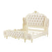 AICO Lavelle Cal King Wing Mansion Bed in Classic Pearl - Visions in Furniture (La Mirada, CA)