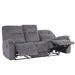 Parker Living Cooper - Shadow Grey Triple Reclining Sofa