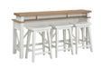Parker House Americana Modern - Cotton Everywhere Console with 3 Stools