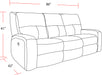 Parker Living Polaris - Slate Power Reclining Sofa and Loveseat