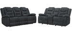 Parker Living Bolton - Misty Storm Manual Reclining Sofa and Loveseat
