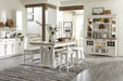 Parker House Americana Modern Dining 72 inch Island Counter Height Extendable Dining Table
