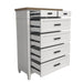 Parker House Americana Modern Bedroom King Shelter Bed 2 Nightstands Dresser with Mirror and Chest