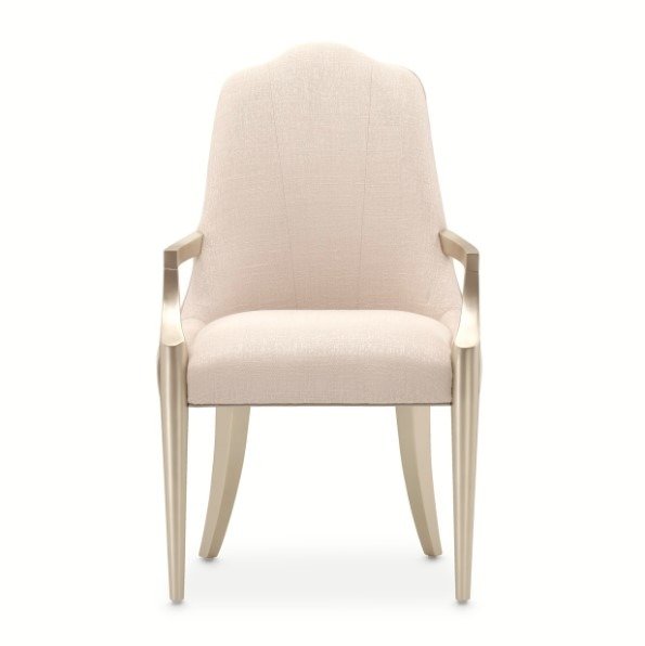 AICO Malibu Crest Arm Chair in Chardonnay (Set of 2) - Visions in Furniture (La Mirada, CA)