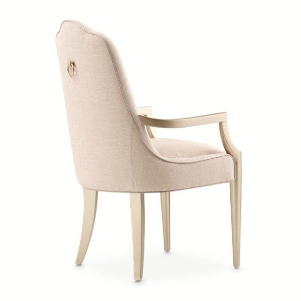 AICO Malibu Crest Arm Chair in Chardonnay (Set of 2) - Visions in Furniture (La Mirada, CA)