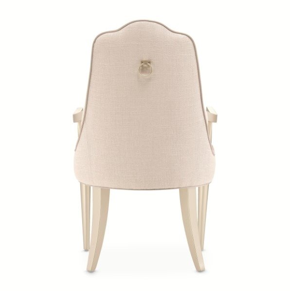 AICO Malibu Crest Arm Chair in Chardonnay (Set of 2) - Visions in Furniture (La Mirada, CA)