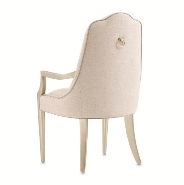 AICO Malibu Crest Arm Chair in Chardonnay (Set of 2) - Visions in Furniture (La Mirada, CA)