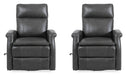 Parker Living Bristol - Raven Swivel Glider Recliner Two Pack