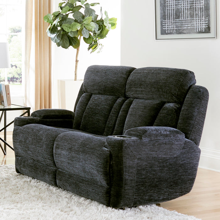 Parker Living Dalton - Lucky Charcoal Power Reclining Sofa and Loveseat