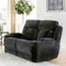 Parker Living Dalton - Lucky Charcoal Power Reclining Sofa Loveseat and Recliner