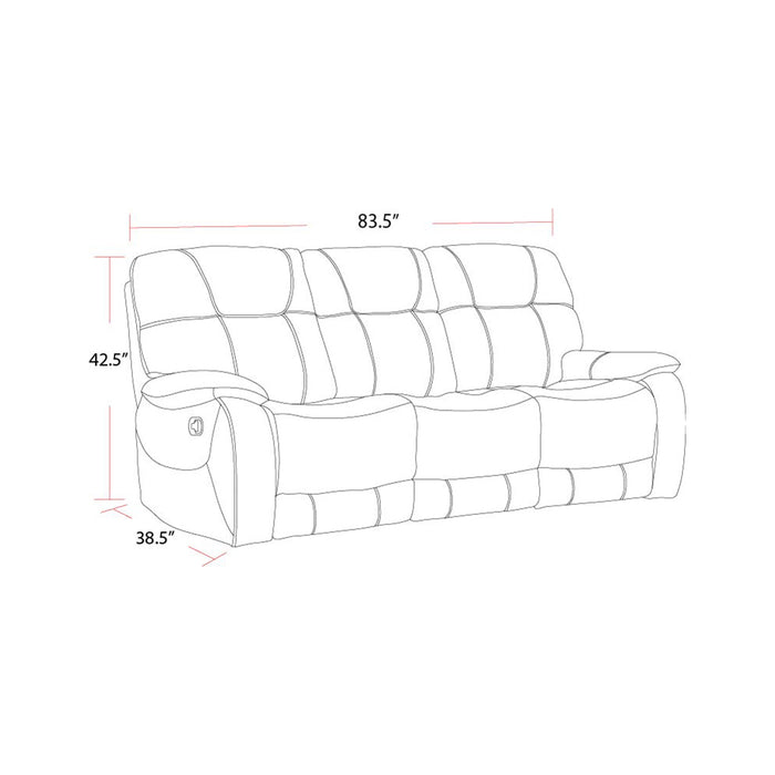 Parker Living Cooper - Shadow Grey Manual Reclining Sofa and Recliner