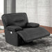 Parker Living Spartacus - Black Power Reclining Sofa Loveseat and Recliner