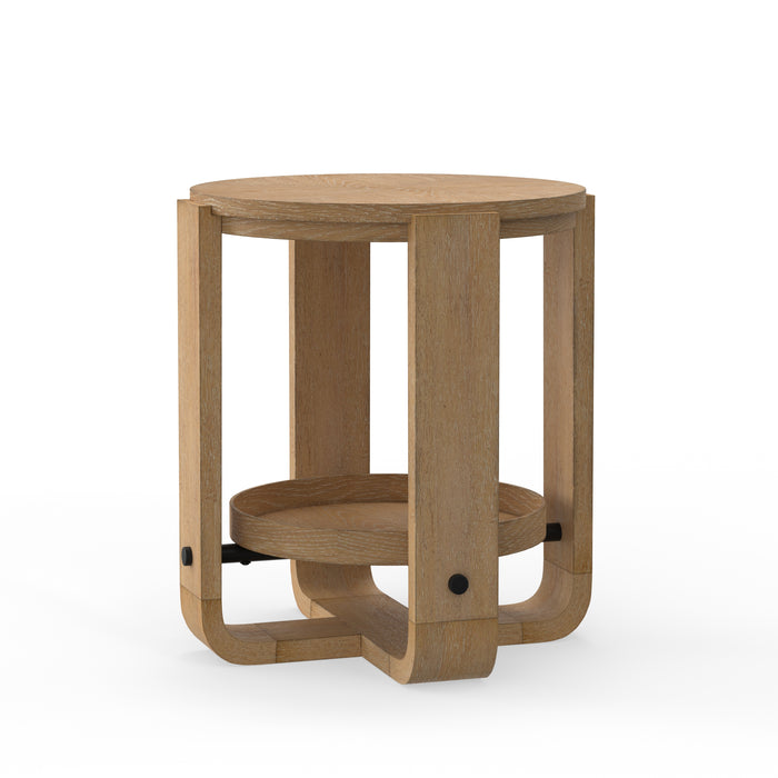 Parker House Escape Round End Table with Shelf