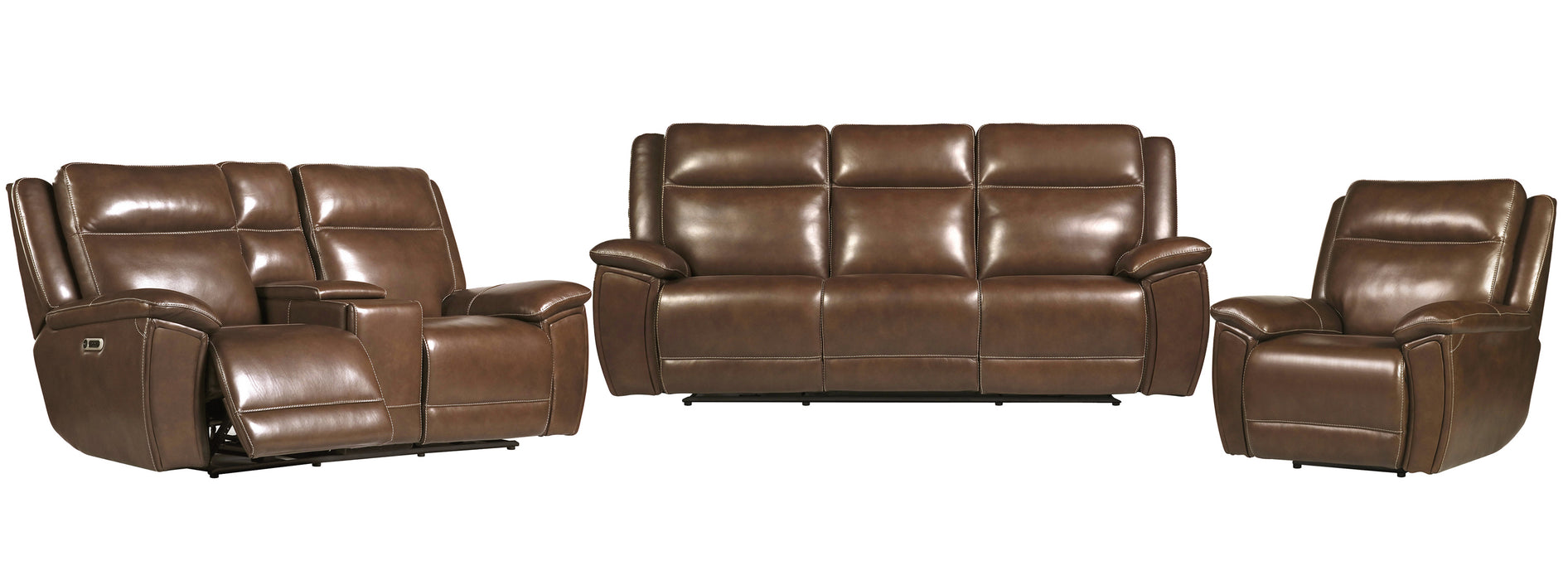 Parker Living Jameson - Hickory Power Reclining Zero Gravity Sofa Loveseat and Recliner