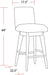 Parker House Escape - Dining Upholstered Swivel Barstool