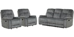 Parker Living Cooper - Shadow Grey Manual Glider Reclining Sofa and Two Recliners