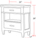 Parker House Americana Modern Bedroom 2 Drawer Nightstand
